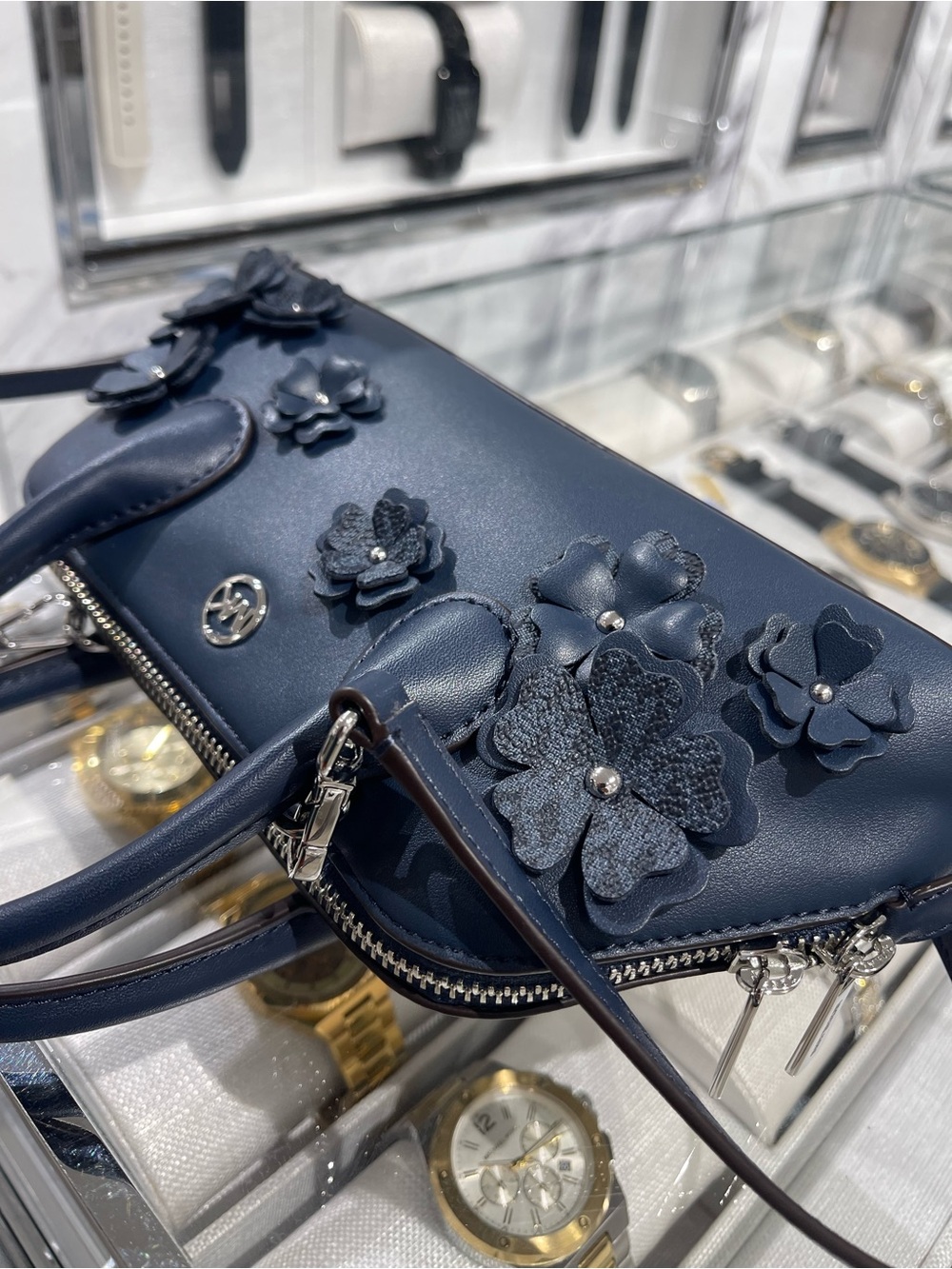 Michael Kors Petra Small Floral Embellished Crossbody Bag
Navy
NWT - Picture 15 of 16
